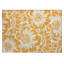 Tapis extérieur lavable antidérapant à motif floral orange et blanc 2 pi x 3 pi
