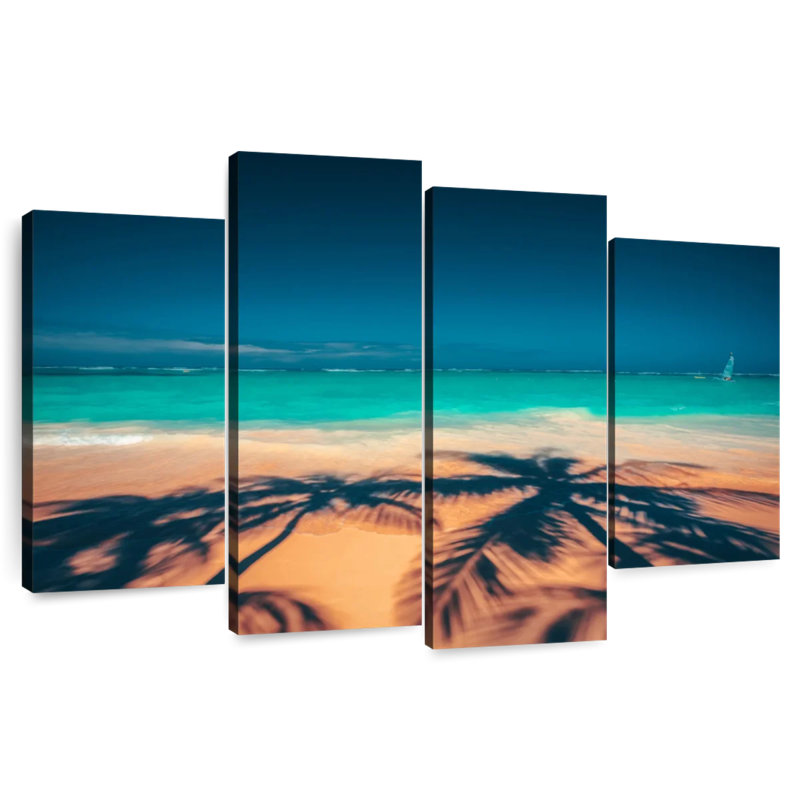 Gillard Dominican Palm Trees Shadow, 32" H x 52" W