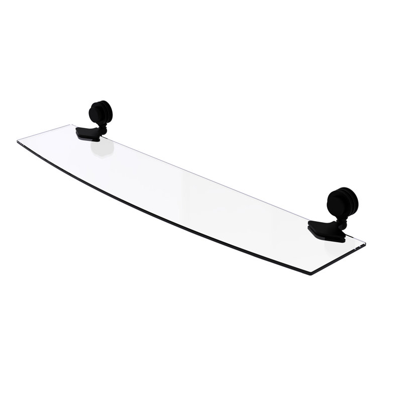 Venus Bracket Shelf, Matte Black, 2" H x 24" W x 5" D
