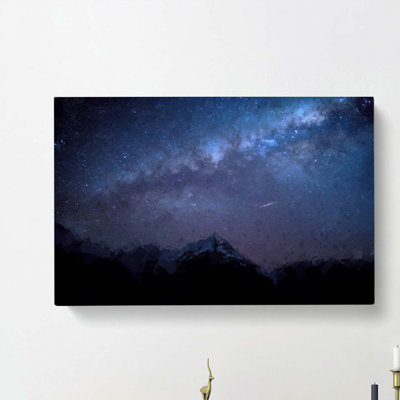 Southern Lights In New Zealand In Abstract - Wrapped Canvas