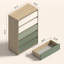 Commode 5 tiroirs Bustillo