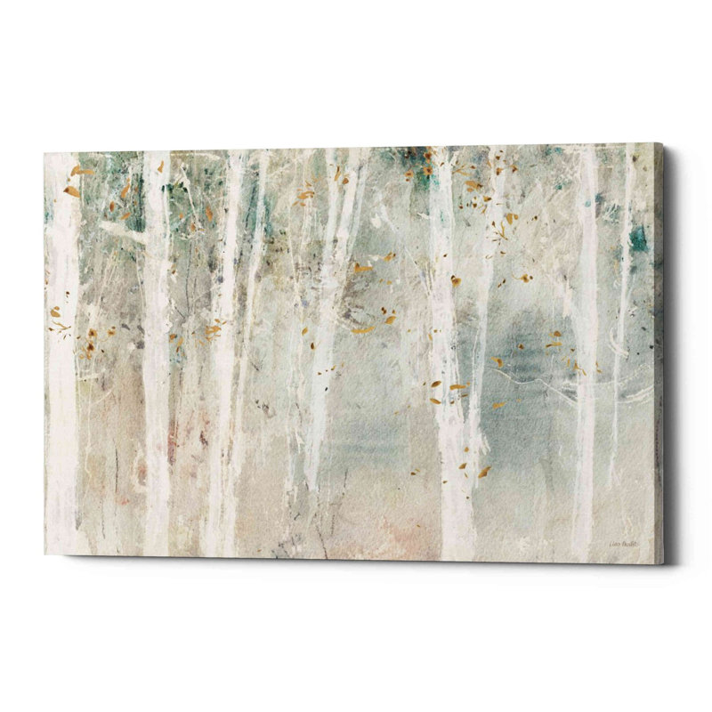 «Wood Land Walk I» par Lisa Audit, art mural sur toile, H 18 po x l 26 po x P 1,25 po