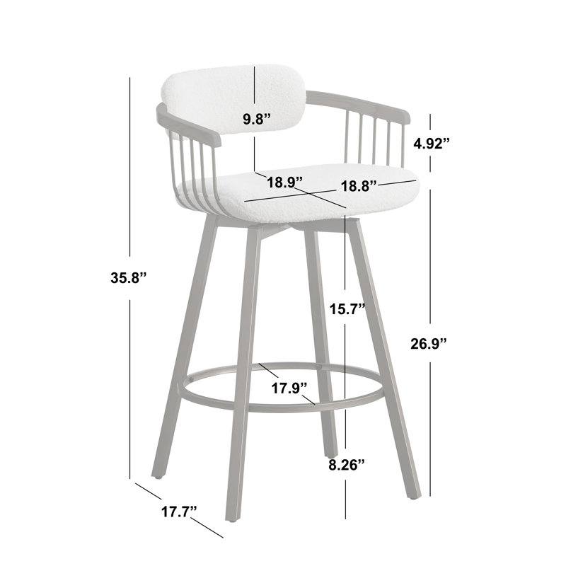 Brezza Swivel Counter Stool