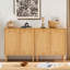 Buffet à 2 portes avec rangement en rotin naturel-1278901990