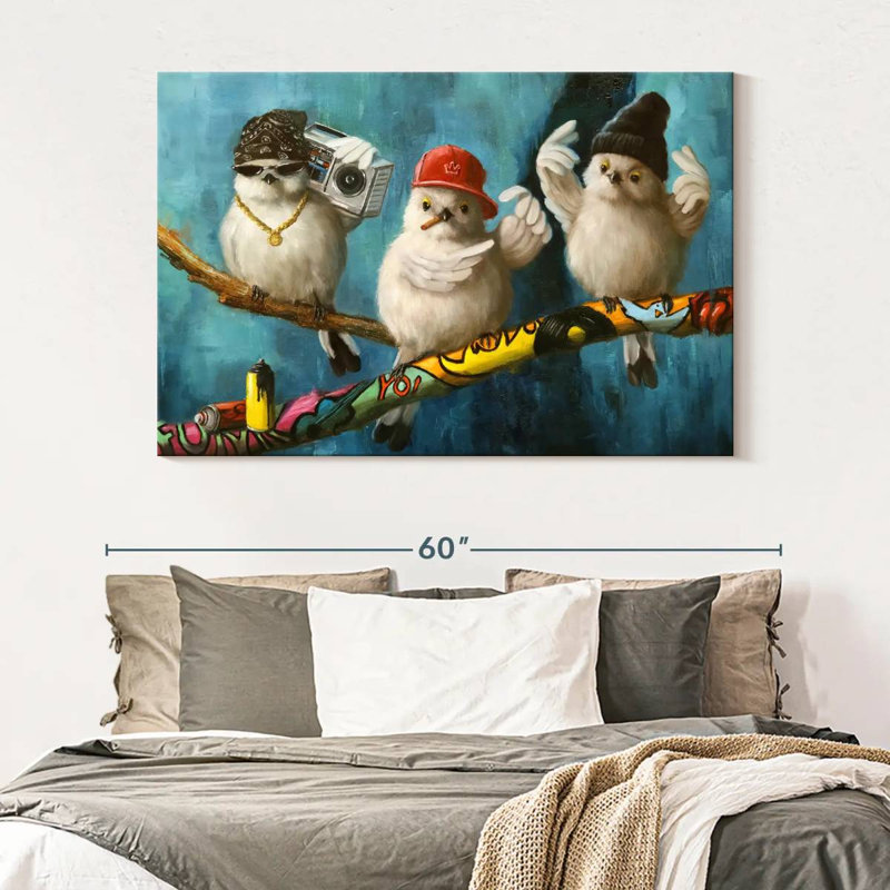 Birdz In Da Hood II, H 34 po x l 51 po