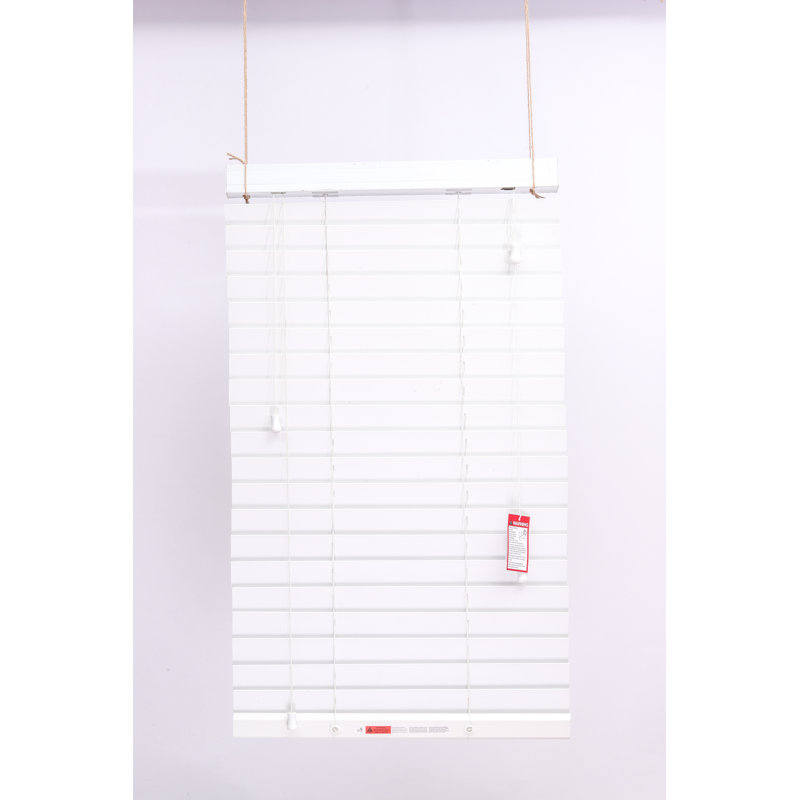 Premium Faux Wood Venetian Blinds - Waterproof PVC Window Blinds with Corded Light & Privacy Control for Kitchen, Bathroom & Bedroom
