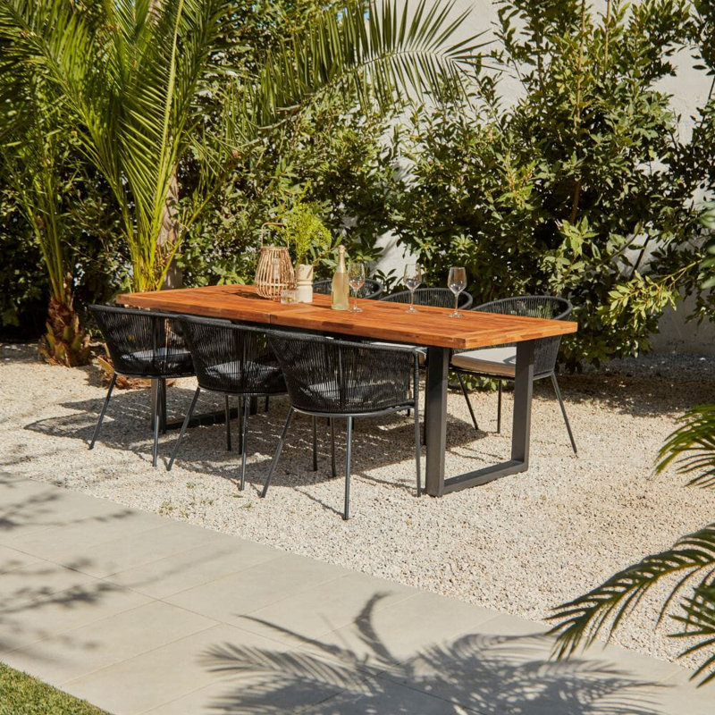 Fabiano 6 - Person 175 Long, Black, 75cm H X 90cm W X 175cm D, Cream