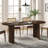 67" Double Pedestal Soild Wood Dining Table Oval Kitchen Table-277696753