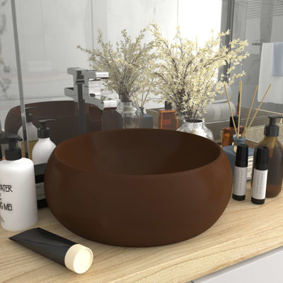 Belfry Bathroom Thorsen 400mm L x 400mm W Ceramic Circular Sink