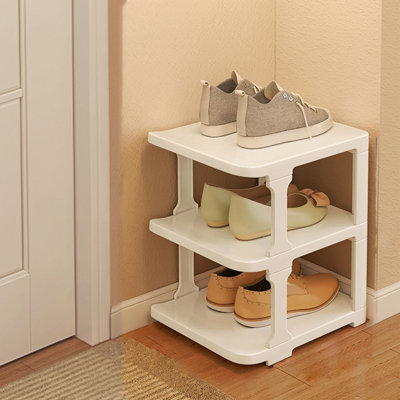 Rack Shoe Organizers For Closet Plastic Shoe Storage Box For Entryway Living Room Sturdy Stackable Sneakers Cabinet Bins