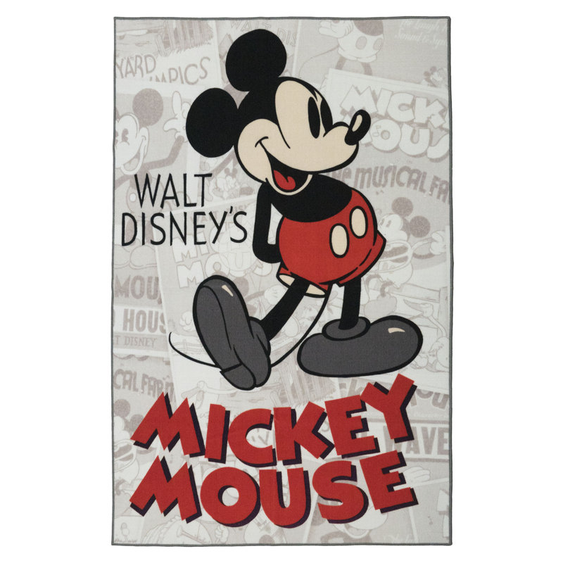 Licenced Disney Mickey Mouse Classic Pose Fashion Area Rug