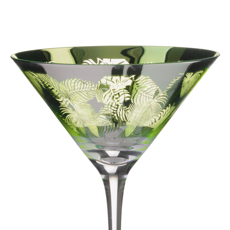 Tropical Leaves Cocktail Glasses