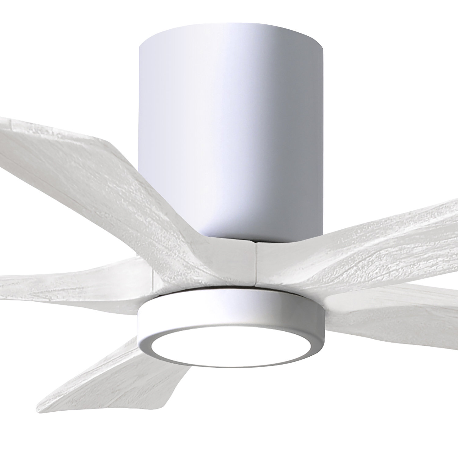 Irene Ceiling Fan with LED Light Kit, Gloss White, Matte White, 42"