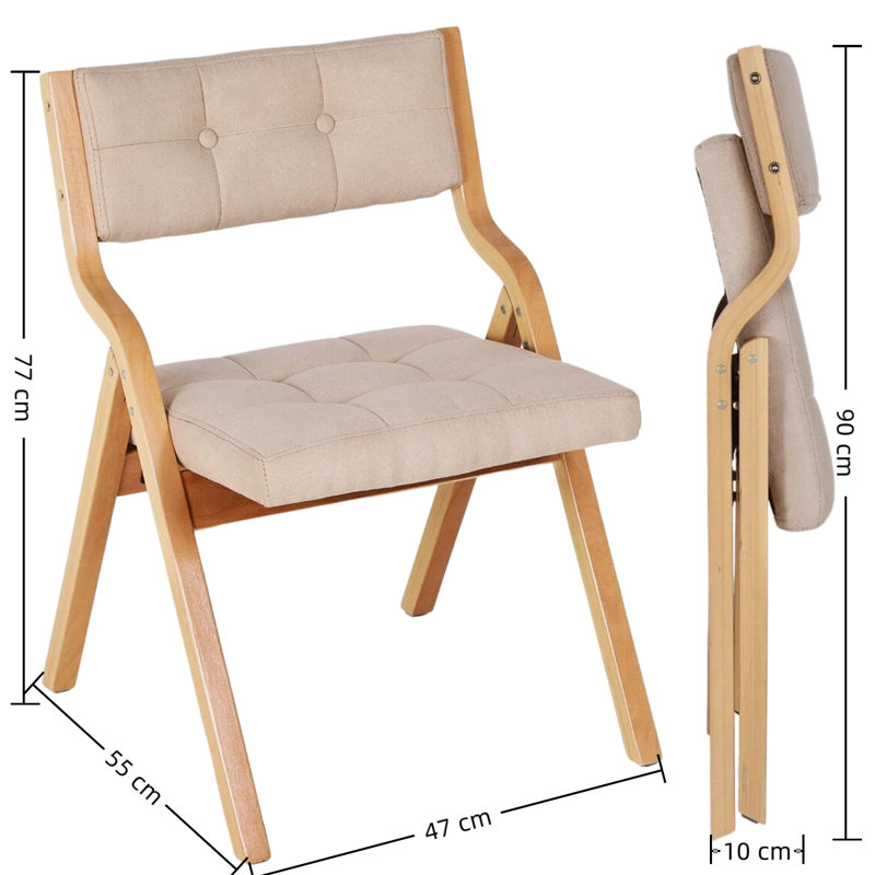 Patio Folding Chair Folding Chair, Beige