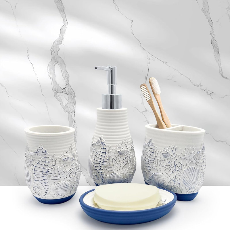 4-piece bathroom accessory set