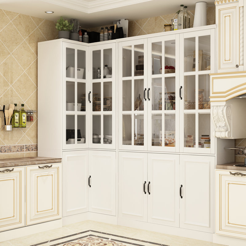 L-Sharped Corner Pantry Cabinet