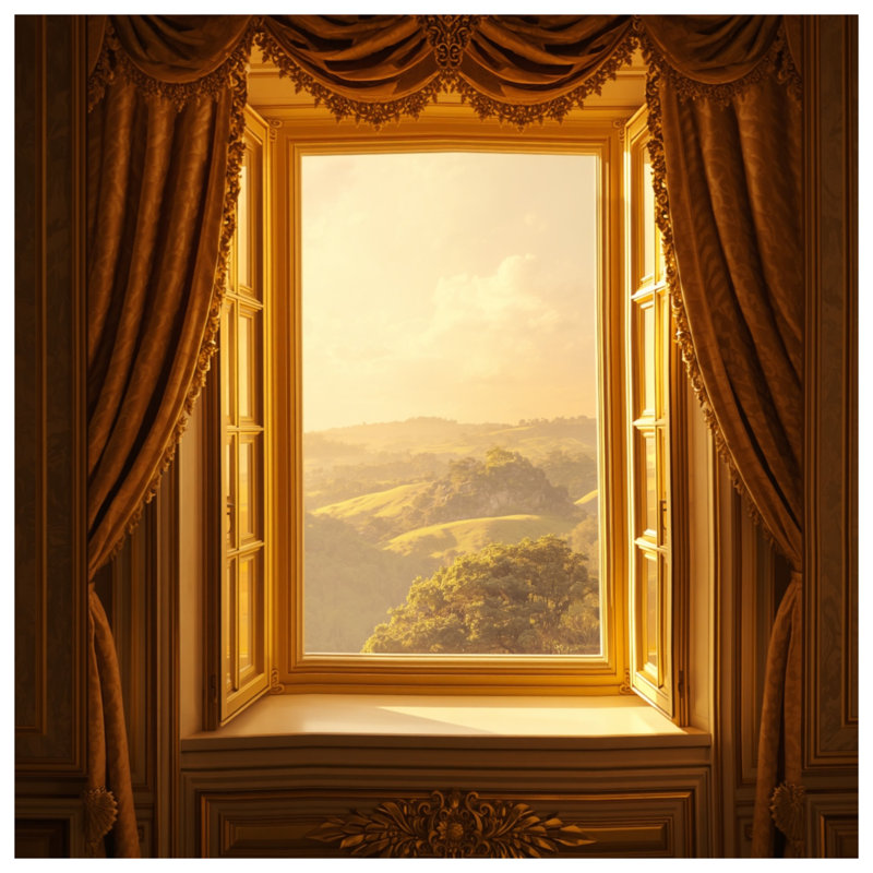 Scenic Window View Bath Mat, 34in W x 21in L