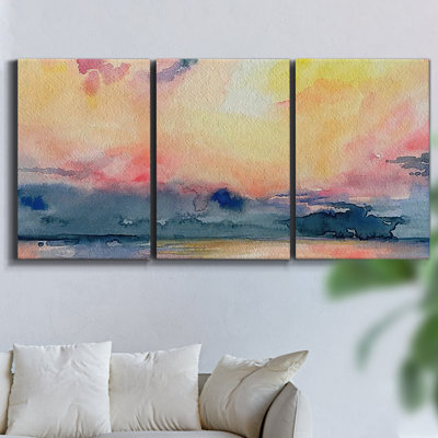 Marée basse - Toile encadrée multi-pièces