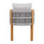 Ensemble de 2 chaises d'extérieur en bois d'acacia avec poignées en corde brunes, coussins lavables et imperméables, capacité de 400 lb-1780373413