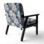 Chaise d'appoint florale Cobalt-6885778