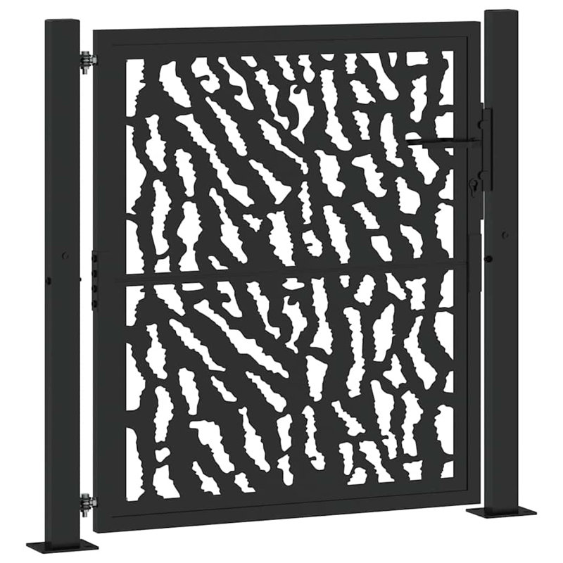 Weathering Steel Gate, 105 x 106 cm, Black
