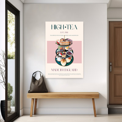 «Elegant British High Tea», art mural traditionnel élégant