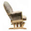 Fauteuil coulissant et repose-pieds en microfibre Rehan Taupe