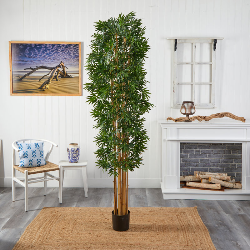 Arbre en bambou artificiel en pot 78,5 po