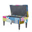 Polyester Blend Upholstered Storage Bench