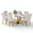 Hoppus 6 - Person Pedestal Dining Set-2107045108-2107045113