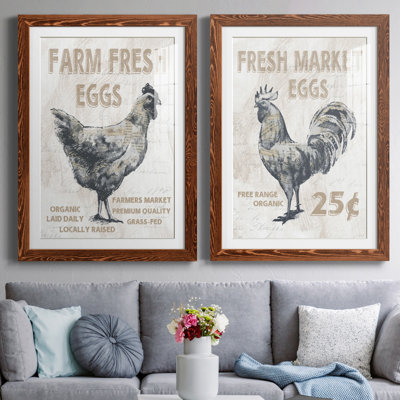 Farm Fresh Chicken - ensemble de 2 reproductions