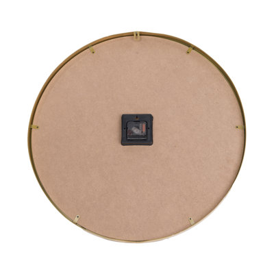 Viola Modern Round Metal Wall Clock