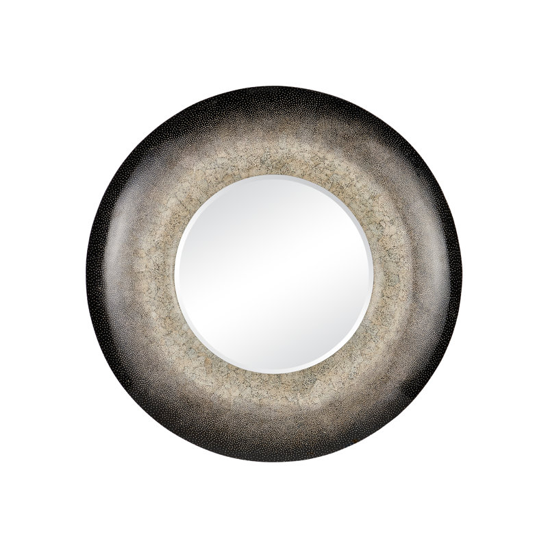 Round Resin Framed Wall Mirror