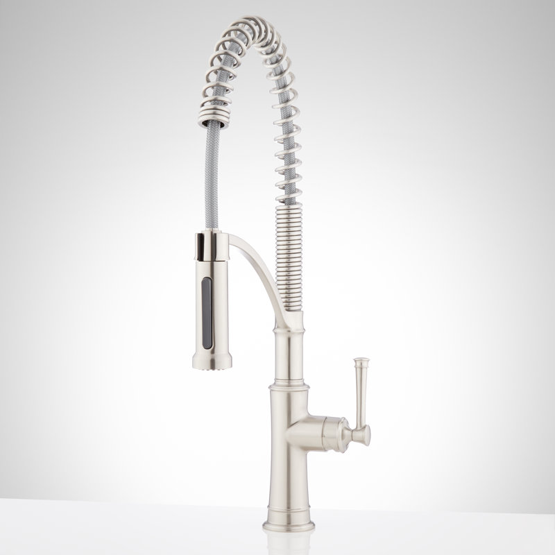 Robinet de cuisine avec bec rétractable Beasley, Acier Inoxydable
