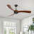 Wood Ceiling Fan No Light With Remote Control, Low Profile Ceiling Fan Without Light,Noiseless Reversible Dc Motor With Timer