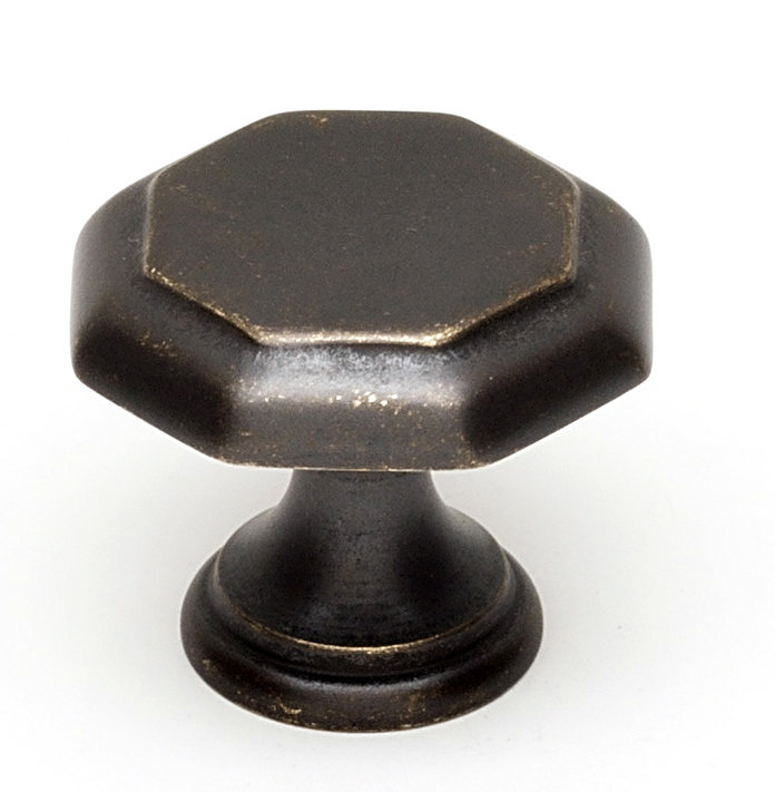 Bouton géométrique, Laiton poli, H 1 po x l 1,125 po x P 0,6875 po