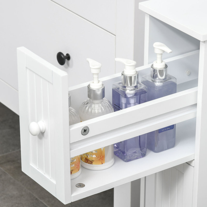 Armoire de salle de bain autoportante l 7 po x H 24,75 po x P 20,5 po
