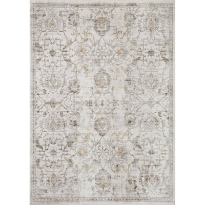 Tapis oriental Bonney ivoire / colombe