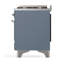 Majestic III Series 48 Inch Dual Fuel Range with 5 Sealed Burners, Griddle, Frenchtop in Matte Graphite (Liquid Propane, Burnished Trim)-934303585-934303593-934303595