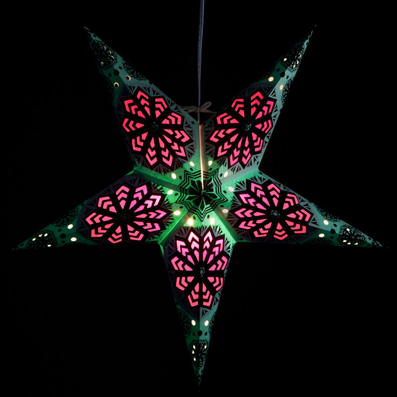 Étoile en papier flocon de neige