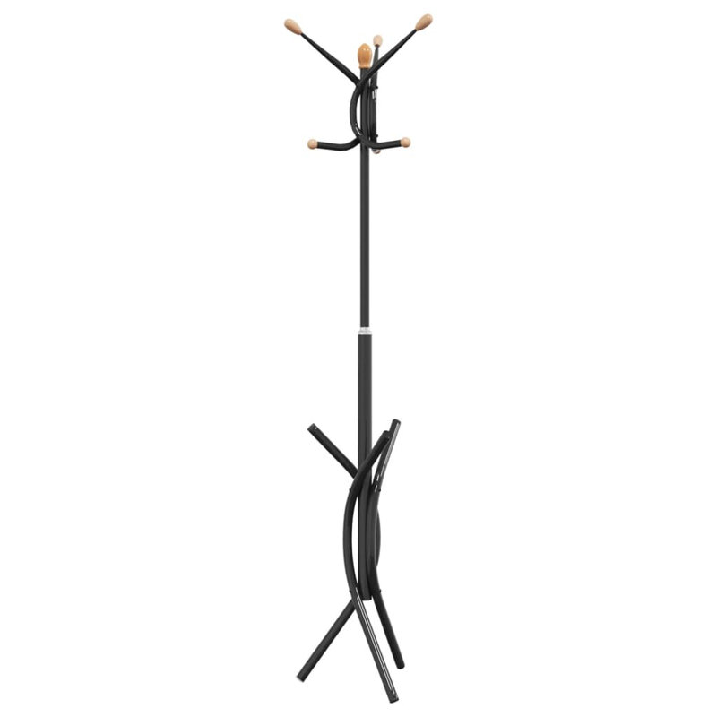 Mariel Iron Freestanding Coat Rack, Black