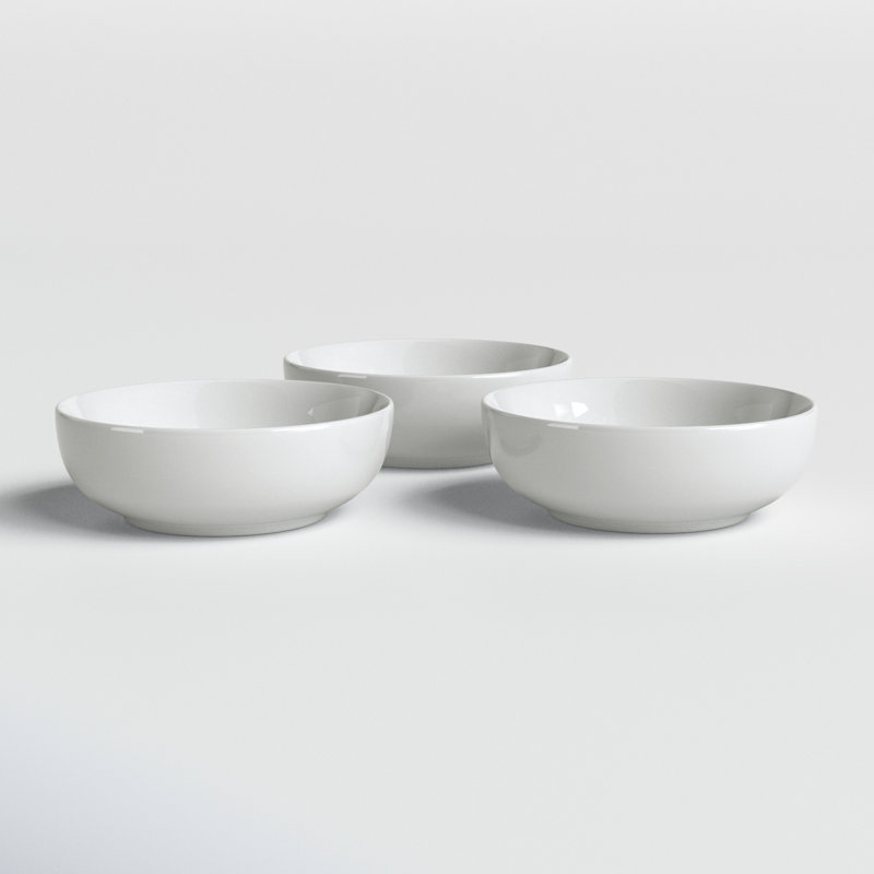 Bol de service Wayfair Basics® Burkeville, Blanc, Ensemble de 3