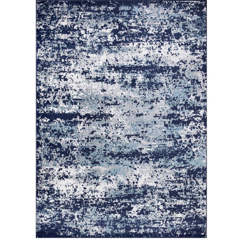 Abstract Indoor Rug, Rectangle 6'7" x 9'3"