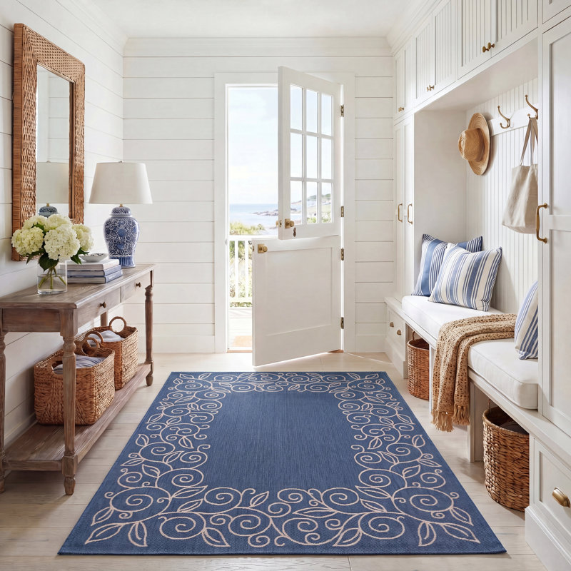 Herefordshire Performance Floral Indoor/Outdoor Area Rug, Rectangle 5'3" x 7'7"