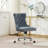 Chenille Upholstered Tufted Button Home Office Chair with Chrome Metal Base,Adjustable Desk Chair Swivel Office Chair-507711136-515824642