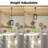 1 - Light Single Pendant Industrial Kitchen Island Lantern Chandelier