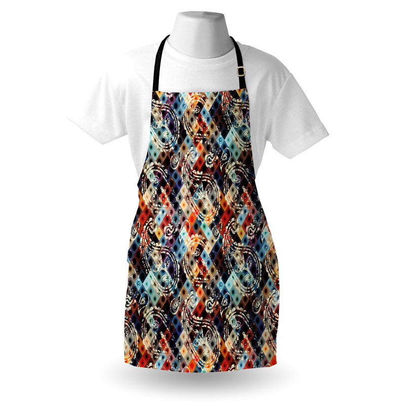 Multicolore, tablier East Urban Home Modern unisexe, motif cachemire, taille adulte