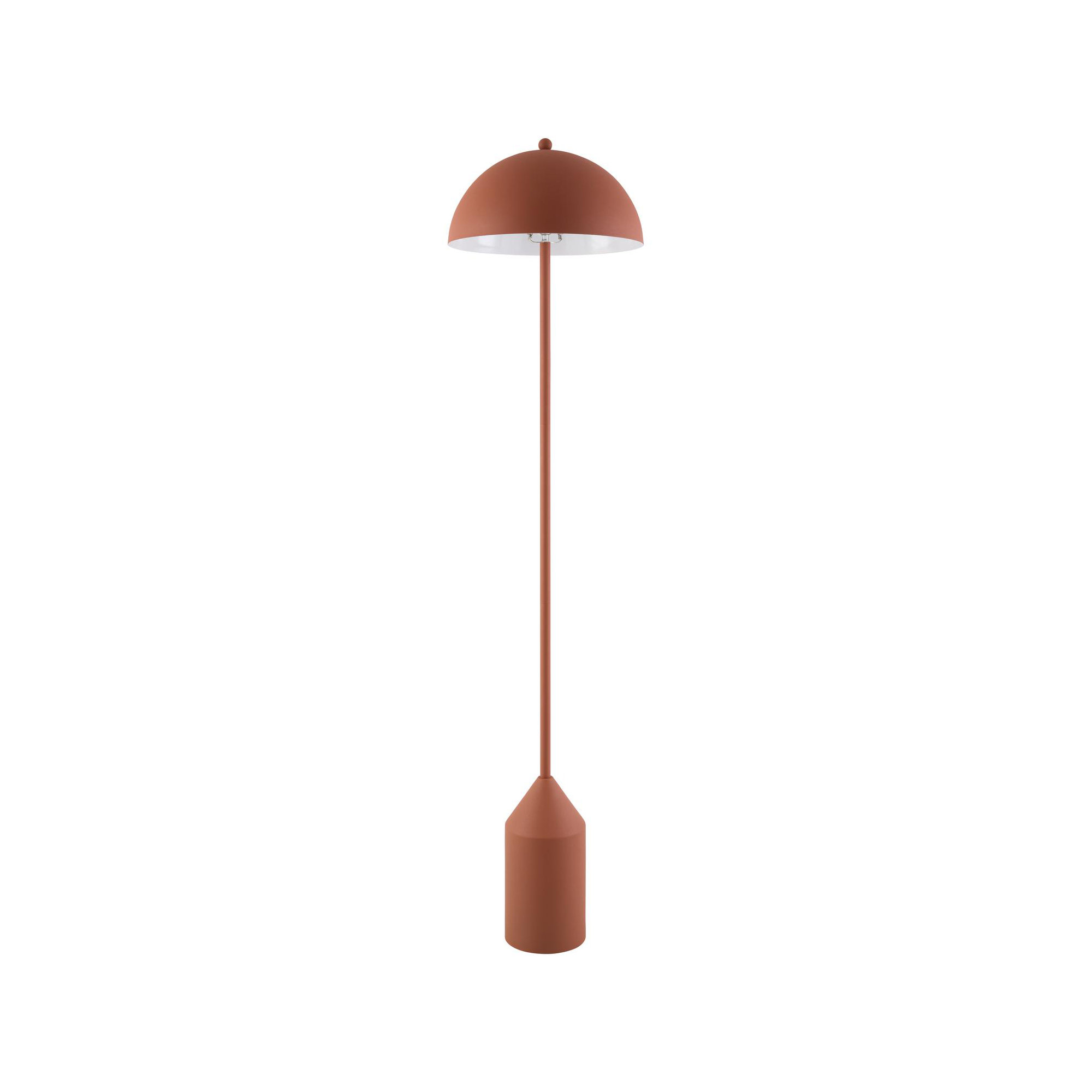 Jemma 59'' Iron Floor Lamp, Terracotta, Terracotta