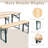 Picnic Table Bench Set of 3, Foldable Wooden Picnic Table with Benches, Outdoor Dining Table with Metal Frame, Picnic Folding Table for Patio, Lawn, Garden