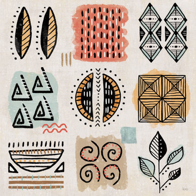 Tons tribaux - reproduction sur toile tendue